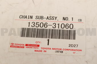 Toyota 1350631060 CHAIN SUB-ASSY NO.1