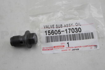 Toyota 1560517030 VALVE SUB-ASSY, OIL CHECK