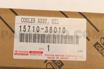 Toyota 1571036010 COOLER ASSY, OIL