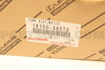 Toyota 1610039575 PUMP ASSY, WATER