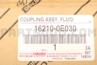 Toyota 162100E030 16210-0E030