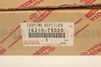 Toyota 1621075020 COUPLING ASSY, FLUID