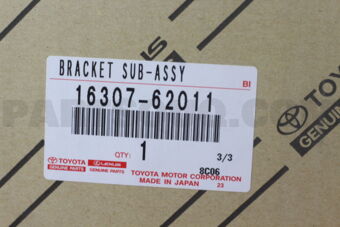Toyota 1630762011 BRACKET SUB-ASSY, FAN