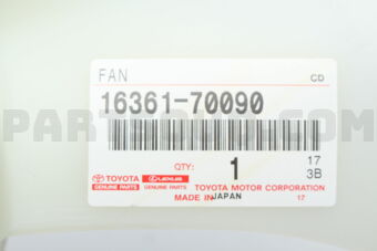Toyota 1636170090 FAN