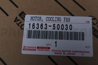 Toyota 1636350030 MOTOR, COOLING FAN