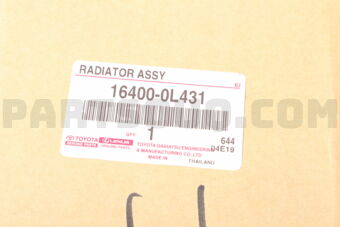 Toyota 164000L431 RADIATOR ASSY