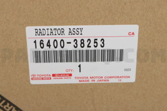 Toyota 1640038253 RADIATOR ASSY