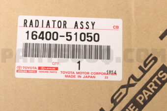 Toyota 1640051050 RADIATOR ASSY