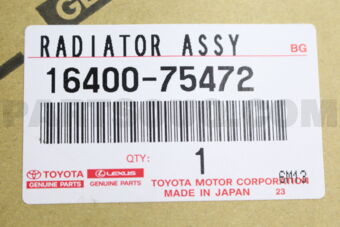 Toyota 1640075472 RADIATOR ASSY