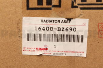 Toyota 16400BZ690 RADIATOR ASSY