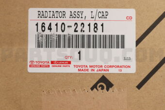Toyota 1641022181 RADIATOR ASSY