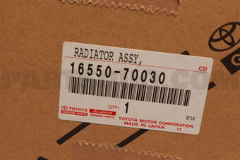 Toyota 1655070030 RADIATOR ASSY