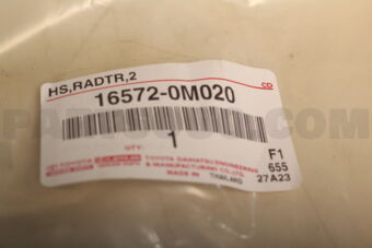 Toyota 165720M020 HOSE, RADIATOR, OUTLET