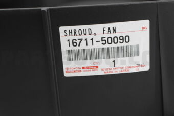 Toyota 1671150090 SHROUD, FAN