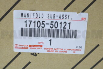 Toyota 1710550121 MANIFOLD SUB-ASSY, EXHAUST, LH
