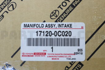 Toyota 171200C020 MANIFOLD, INTAKE