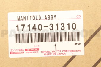 Toyota 1714031310 MANIFOLD SUB-ASSY, EXHAUST, RH