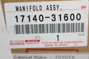 Toyota 1714031600 MANIFOLD SUB-ASSY, EXHAUST, RH