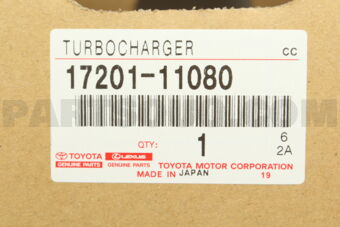 Toyota 1720111080 TURBOCHARGER
