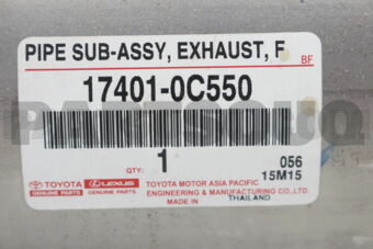 Toyota 174010C550 PIPE SUB-ASSY