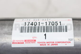 Toyota 1740117051 PIPE ASSY, EXHAUST, FRONT