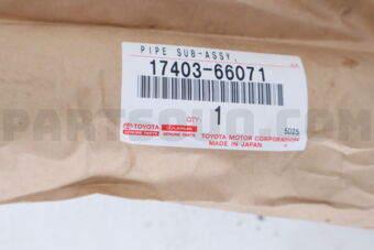 Toyota 1740366071 PIPE ASSY, EXHAUST, CENTER