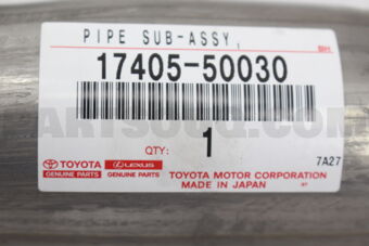 Toyota 1740550030 PIPE ASSY, EXHAUST, TAIL