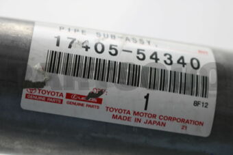Toyota 1740554340 PIPE ASSY, EXHAUST, TAIL