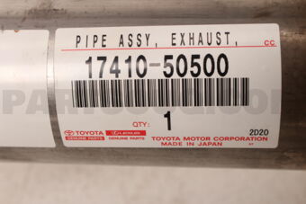 Toyota 1741050500 PIPE ASSY, EXHAUST, FRONT