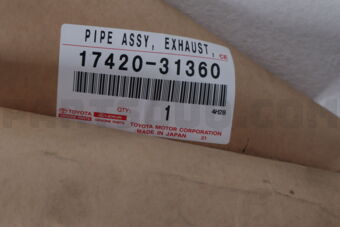 Toyota 1742031360 PIPE ASSY, EXHAUST, CENTER