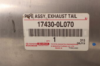 Toyota 174300L070 PIPE ASSY EXHAUST T