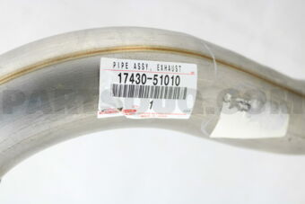 Toyota 1743051010 PIPE ASSY, EXHAUST, TAIL
