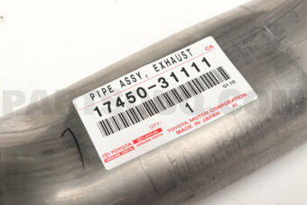 Toyota 1745031111 PIPE ASSY, EXHAUST, FRONT NO.2