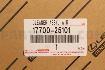 Toyota 1770025101 CLEANER ASSY, AIR