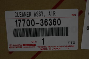 Toyota 1770036360 CLEANER ASSY, AIR