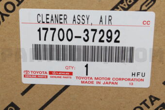 Toyota 1770037292 CLEANER ASSY, AIR