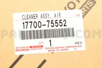 Toyota 1770075552 CLEANER ASSY AIR