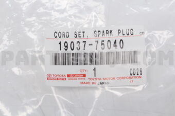 Toyota 1903775040 CORD SET SPARK PLUG
