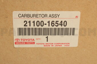 Toyota 2110016540 CARBURETOR ASSY