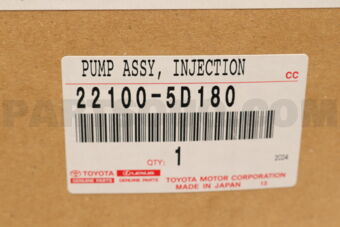 Toyota 221005D180 PUMP ASSY, INJECTION OR SUPPLY