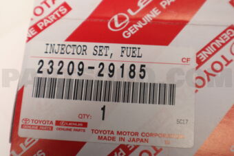 Toyota 2320929185 INJECTOR SET FUEL