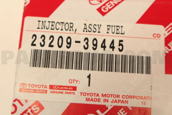 Toyota 2320939445 INJECTOR SET, FUEL