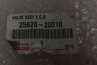 Toyota 2562020010 VALVE ASSY, EGR