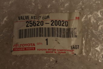 Toyota 2562020020 VALVE ASSY, EGR