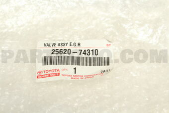 Toyota 2562074310 VALVE ASSY, EGR