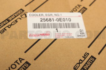 Toyota 256810E010 COOLER, EGR, NO.1