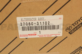 Toyota 2706031102 ALTERNATOR ASSY
