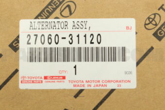 Toyota 2706031120 ALTERNATOR ASSY