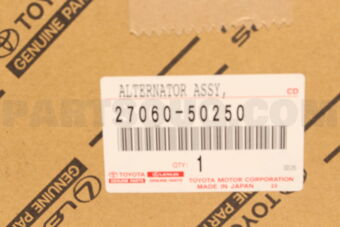 Toyota 2706050250 ALTERNATOR ASSY