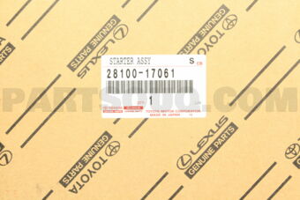 Toyota 2810017061 STARTER ASSY